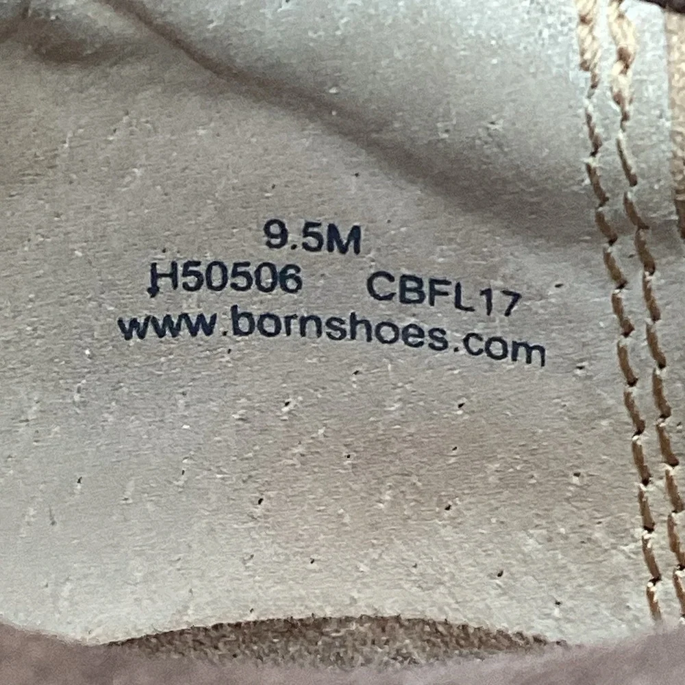 Born Nigel Tie Brown Leather Oxford Shoes Mens 9.5 M Comfort Lace Up H50506